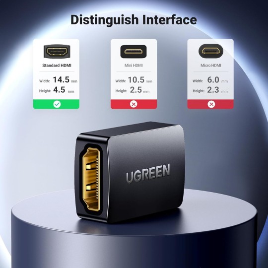 UGREEN HDMI Female to Female Adapter - 20107