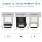 UGREEN Micro HDMI Male to HDMI Female Adapter - 20106