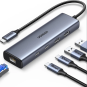 UGREEN 6-in-1 USB 3.2 C to USB-A 3.2+USB-A 2.0+2* USB-C 3.2 Converter + Gigabit with USB-C Power Port - CM512 - 45320