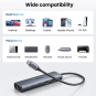 UGREEN 6-in-1 USB 3.2 C to USB-A 3.2+USB-A 2.0+2* USB-C 3.2 Converter + Gigabit with USB-C Power Port - CM512 - 45320