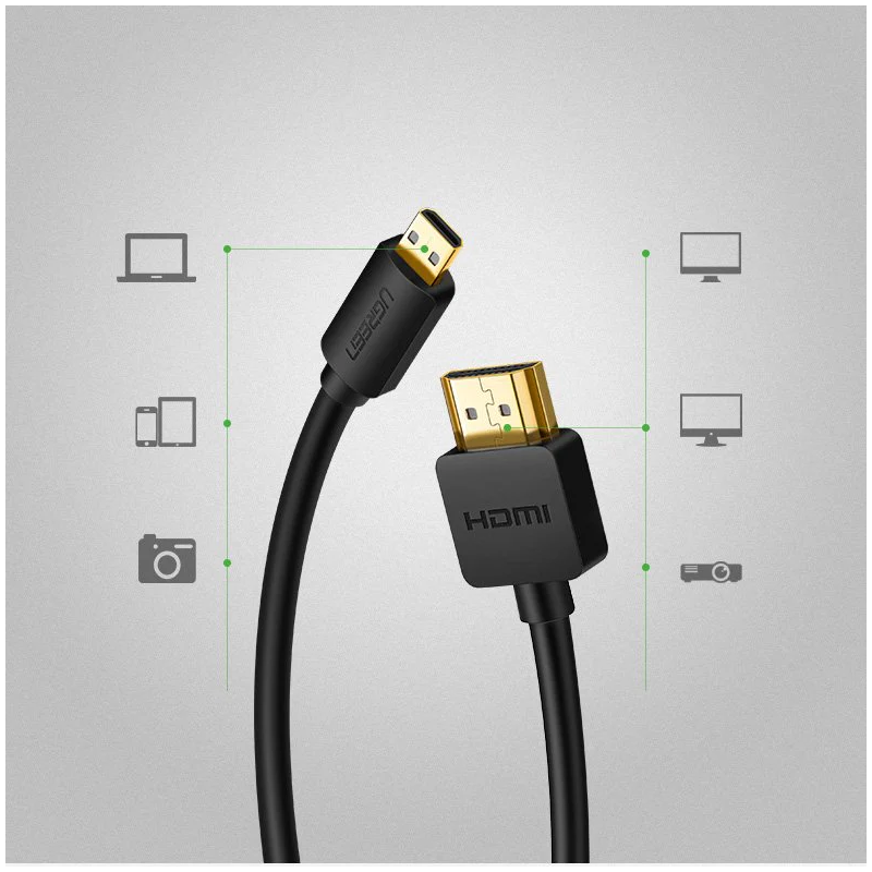 UGREEN Micro HDMI to HDMI Cable - HD127 - 30102