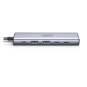 UGREEN 6-in-1 USB-C To HDMI 4K@60Hz + 2*USB-A 3.2+2*USB 3.2 C+PD Power Converter - CM511 - 35999