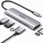 UGREEN USB-C to 3*USB 3.0 A + HDMI 4K*2K/30Hz + SD + TF(use simultaneously) Multifunction Adapter - CM511 - 20956A