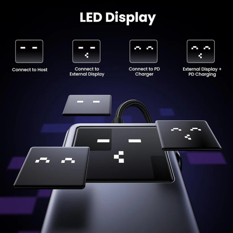 UGREEN 6-in-1 Uno USB-C To HDMI+2*USB 3.2 A+2*USB 3.2 C+PD Power Converter - CM888 - 35998