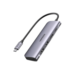 UGREEN USB-C to 2 Ports USB3.0-A Hub + HDMI + TF/SD with PD Power Supply - CM195 - 70411
