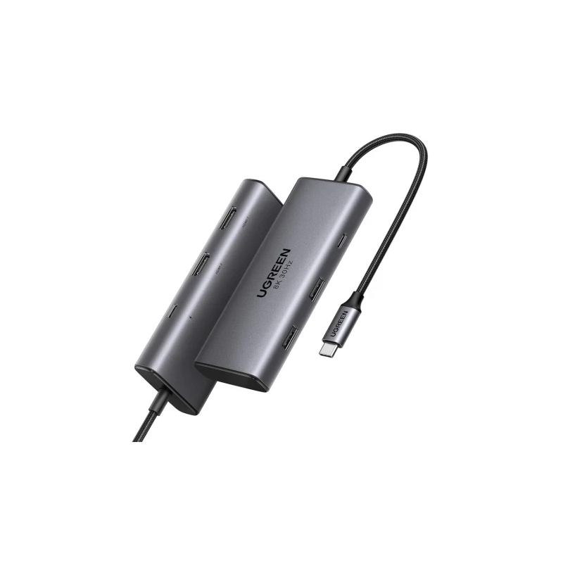 UGREEN 8-in-1 USB-C to 2*USB-A 3.2+2*USB-C 3.2+2*HDMI+DP+PD port Converter - CM639 - 35625