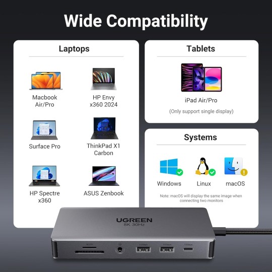 UGREEN Revodok Pro 211 11 in 1 USB C Hub- CM681 - 15965