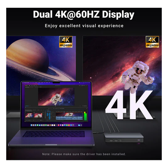 UGREEN Revodok Pro 209 9-in-1 4k HDMI Universal Docking Station - CM615 - 90912