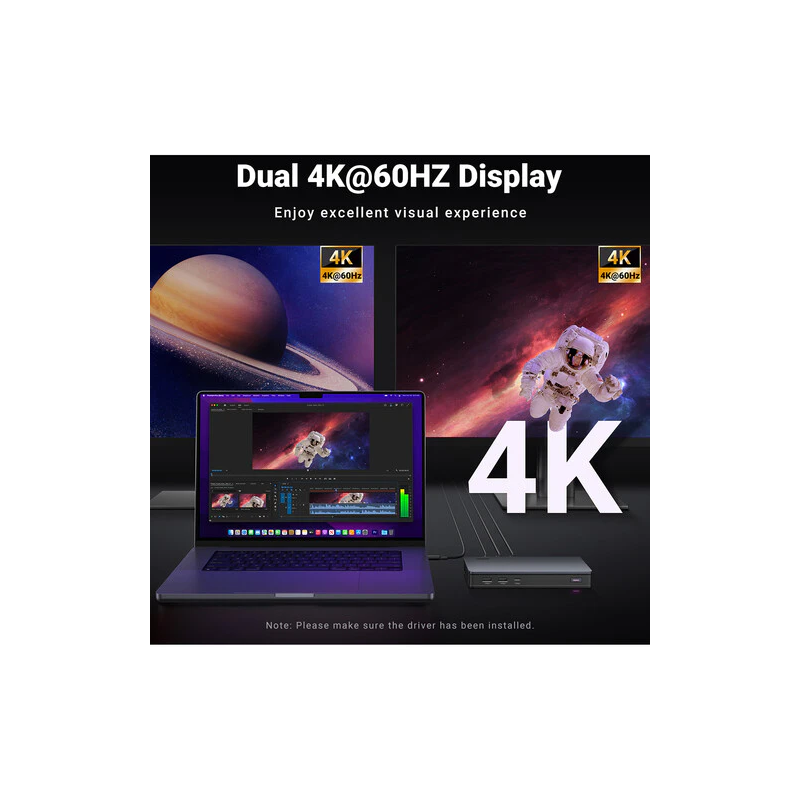 UGREEN Revodok Pro 209 9-in-1 4k HDMI Universal Docking Station - CM615 - 90912