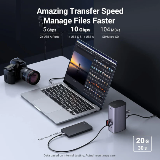 UGREEN Revodok Pro 312 12-in-1 4k HDMI Universal Docking Station - CM555 - 90325