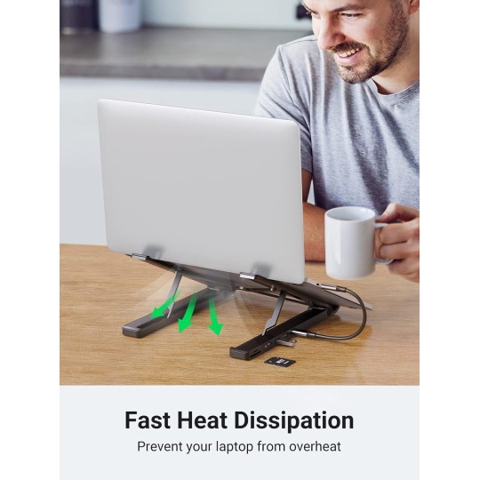 UGREEN USB-C to 2*USB3.0+HDMI+SD+TF Card Reader Docking Station - CM359 - 80551