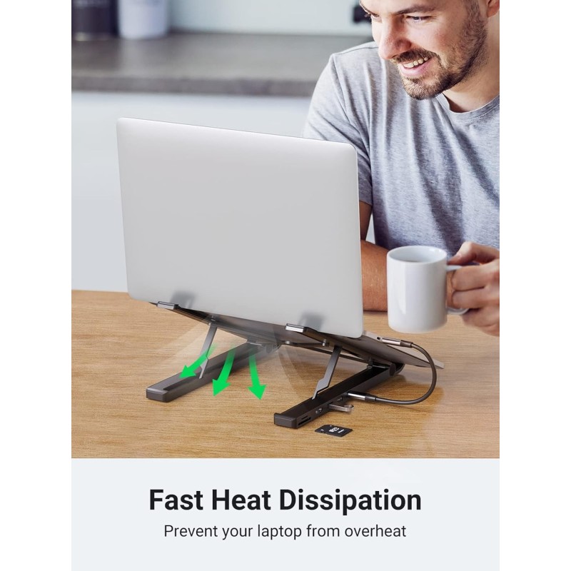 UGREEN USB-C to 2*USB3.0+HDMI+SD+TF Card Reader Docking Station - CM359 - 80551