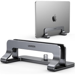 UGREEN Vertical Laptop Stand Aluminium Size L150*W79*H51MM Up To 15.6"   - LP258 - 20471