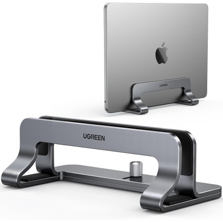 UGREEN Vertical Laptop Stand Aluminium Size L150*W79*H51MM Up To 15.6"   - LP258 - 20471