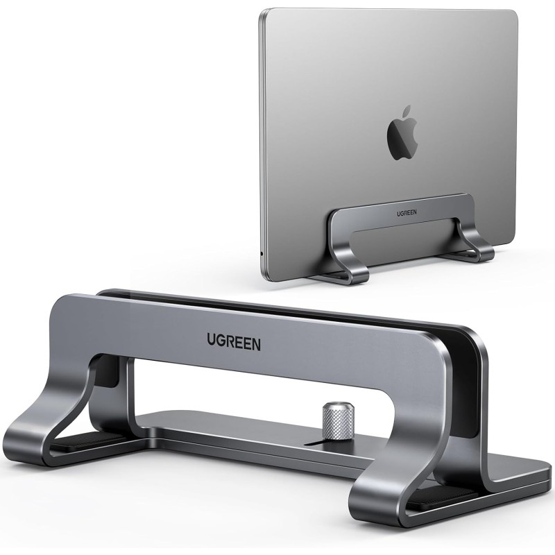 UGREEN Vertical Laptop Stand Aluminium Size L150*W79*H51MM Up To 15.6"   - LP258 - 20471
