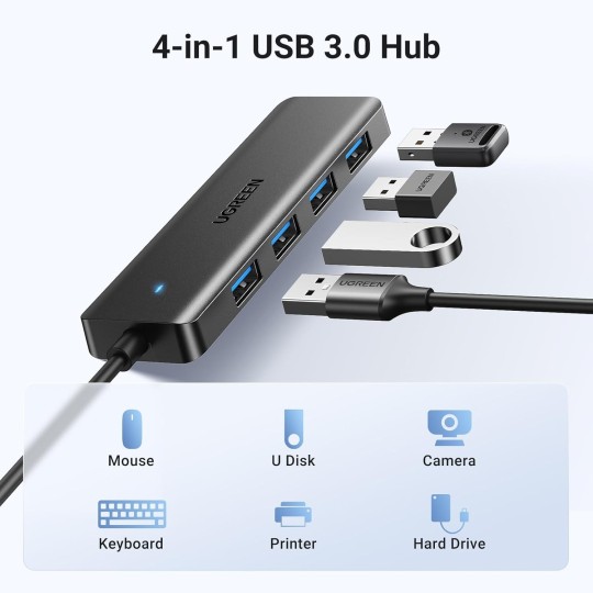 UGREEN USB 3.0 A 4 Ports HUB - CM219 - 25851