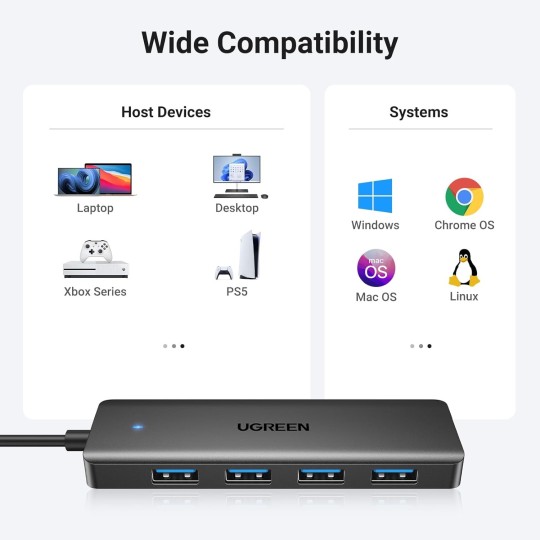 UGREEN USB 3.0 A 4 Ports HUB - CM219 - 25851