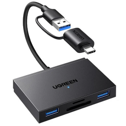 UGREEN 4-in-1 Card Reader 5Gbps Type-C + USB - CM812 - 45167