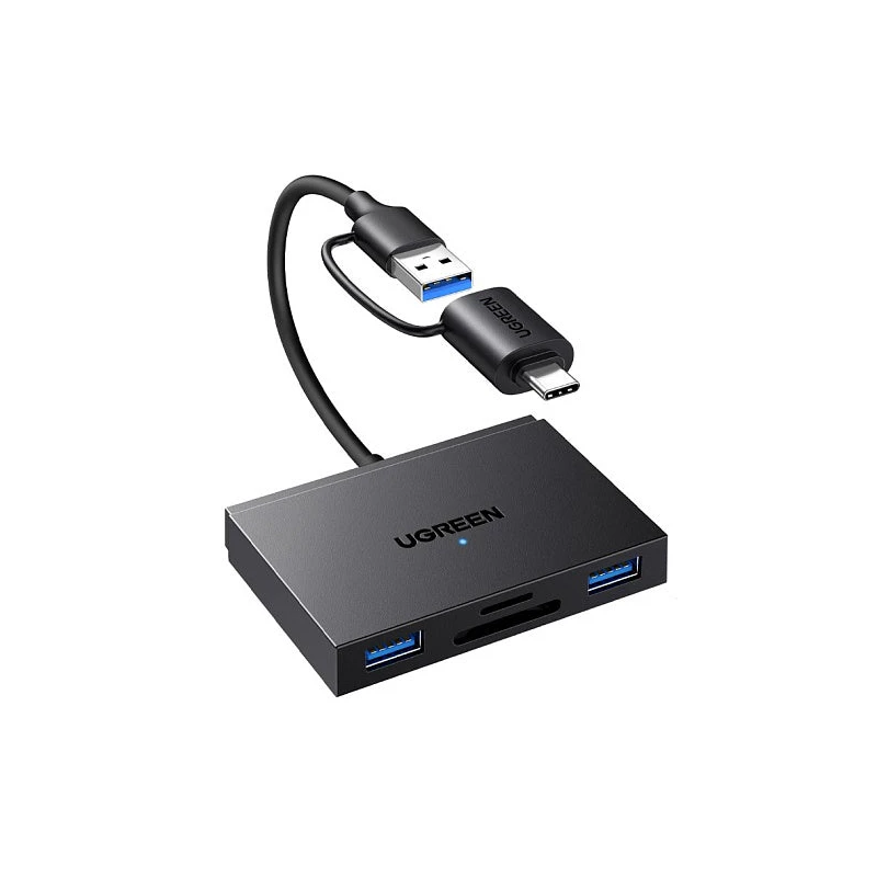 UGREEN 4-in-1 Card Reader 5Gbps Type-C + USB - CM812 - 45167