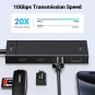 UGREEN USB C Hub, 10Gbps 4 in 1 USB 3.2 Adapter with 2 USB-C & A 3.2, 4 Ports Splitter Extender – CM806 - 35583