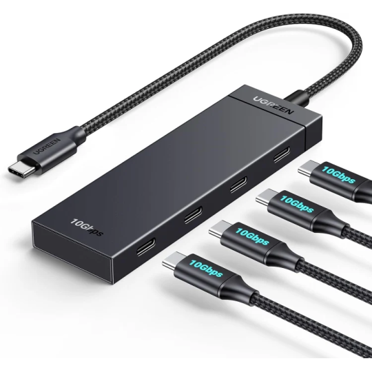 UGREEN 10Gbps 4-in-1 USB 3.2 Adapter Gen 2 with 4 USB-C 3.2 - CM806 - 35584