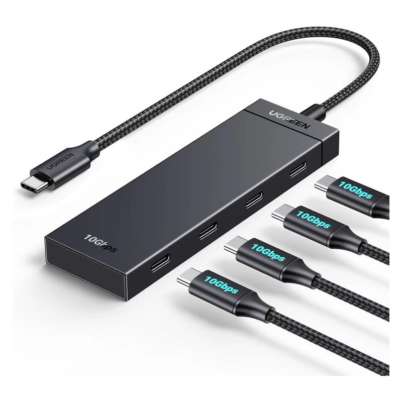UGREEN 10Gbps 4-in-1 USB 3.2 Adapter Gen 2 with 4 USB-C 3.2 - CM806 - 35584