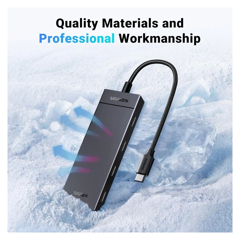 UGREEN 10Gbps 4-in-1 USB 3.2 Adapter Gen 2 with 4 USB-C 3.2 - CM806 - 35584