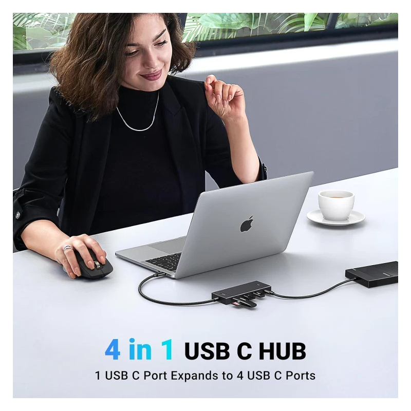 UGREEN 10Gbps 4-in-1 USB 3.2 Adapter Gen 2 with 4 USB-C 3.2 - CM806 - 35584