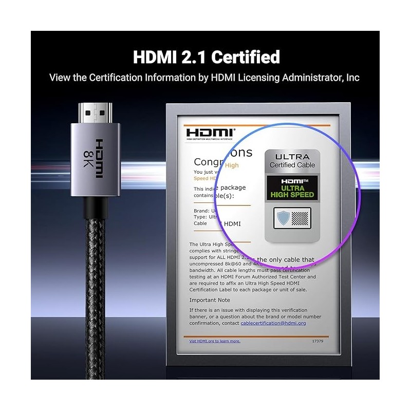 UGREEN HDMI 8K Cable - HD171 - 25908