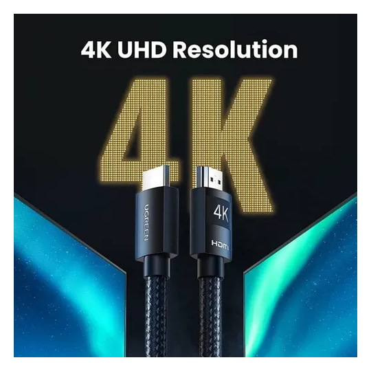 UGREEN 4K HDMI Cable Male to Male Braided 4K@60Hz HDMI 2.0 - HD119 - 30999