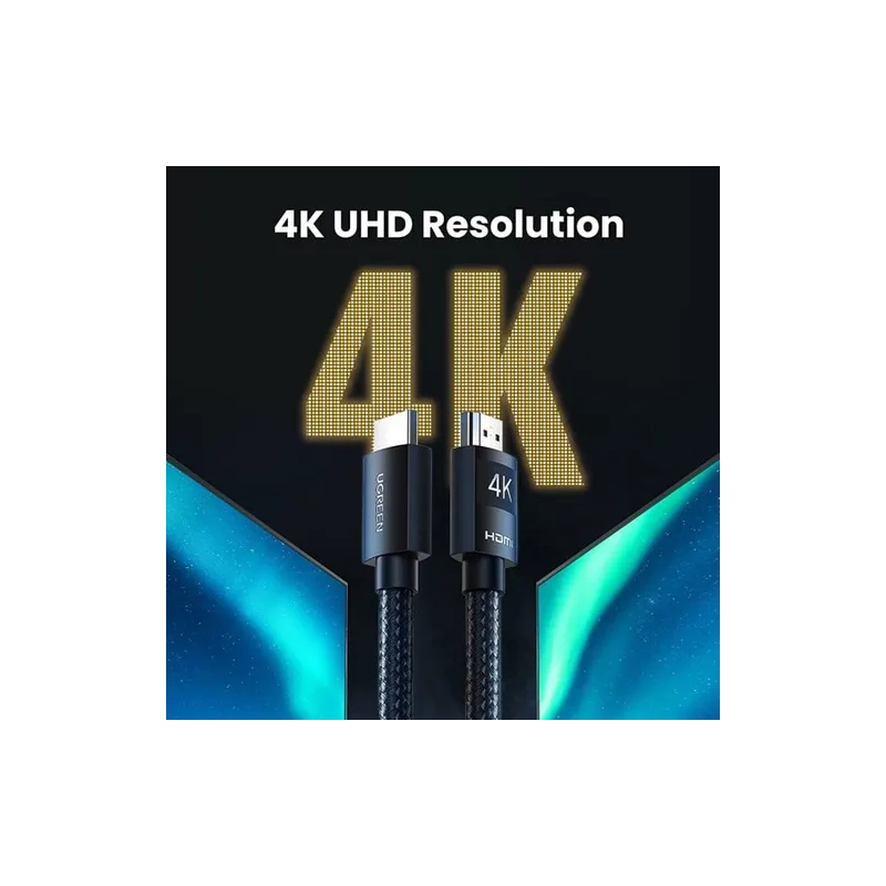 UGREEN 4K HDMI Cable Male to Male Braided 4K@60Hz HDMI 2.0 - HD119 - 30999