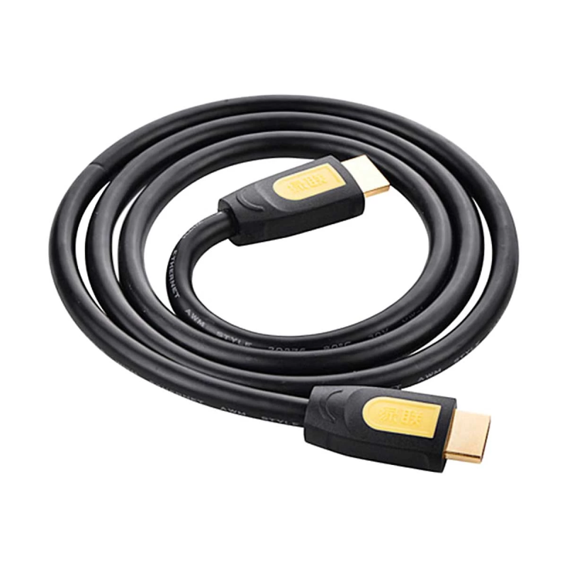 UGREEN HDMI Round Cable 0.75m 4K@60Hz HDMI 2.0 (Yellow/Black) - HD101 - 10115