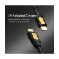 UGREEN HDMI Round Cable 0.75m 4K@60Hz HDMI 2.0 (Yellow/Black) - HD101 - 10115