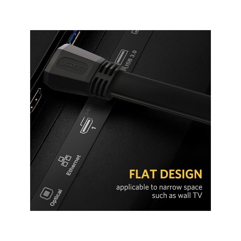 UGREEN HDMI Flat Cable support 3840*2160@60H - ED015 - 50819