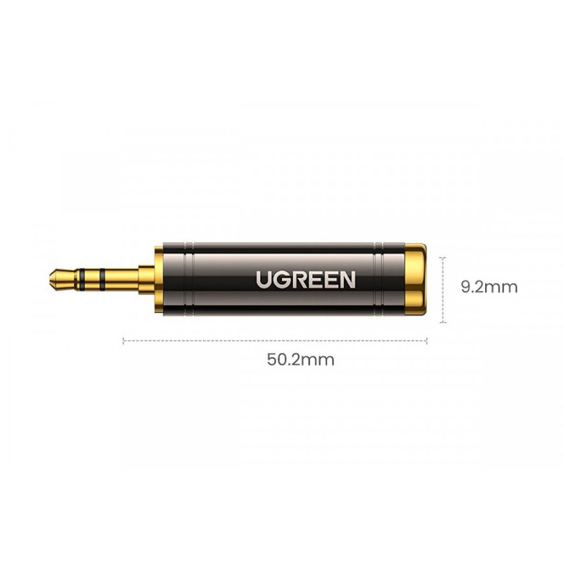 UGREEN 3.5mm Male to 6.35mm Female Adapter 1pcs - AV168 - 60711