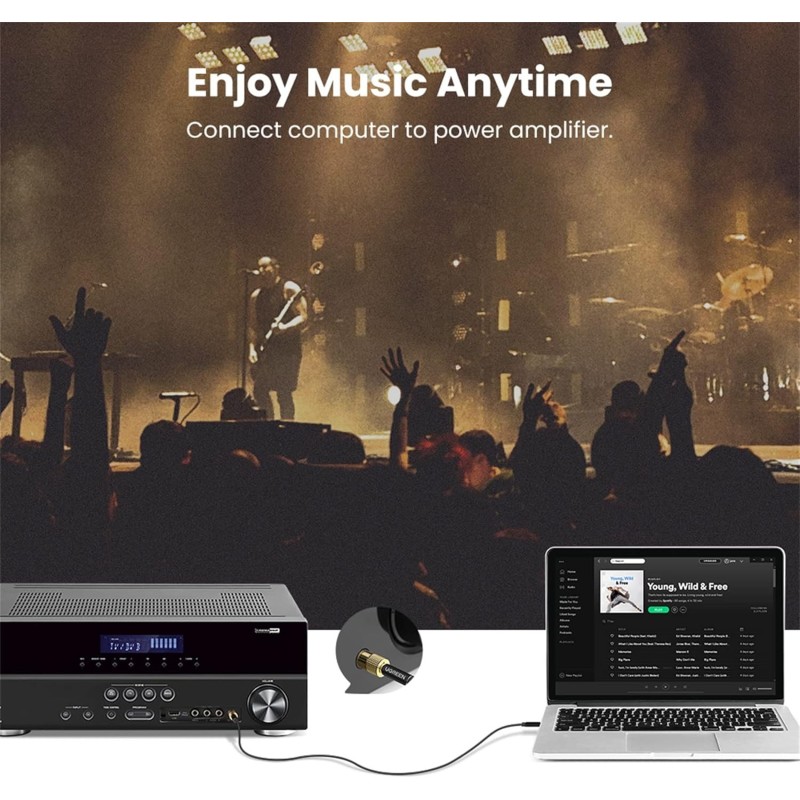 UGREEN 6.5mm Male to 3.5mm Female Adapter - 20503