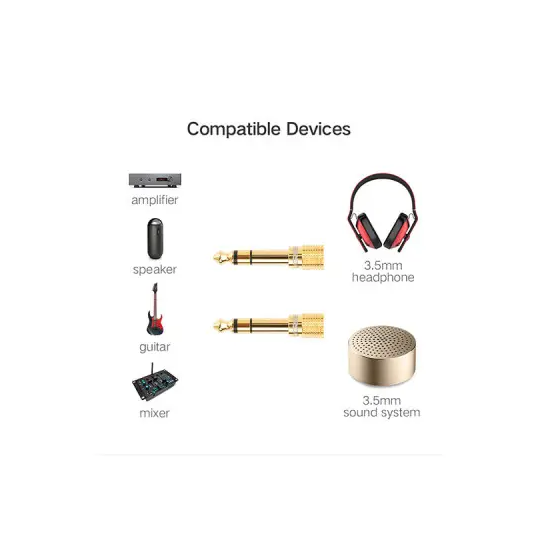 UGREEN 6.5mm Male to 3.5mm Female Adapter - 20503