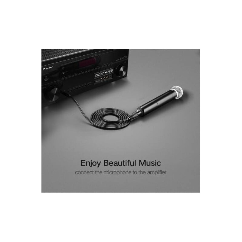 Ugreen Audio Cable XLR (Female) to 6.35mm Jack (Male) – Black - AV131 - 20719