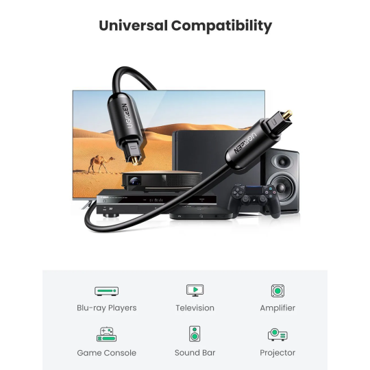 UGREEN Toslink Optical Audio Cable - AV122 - 70890