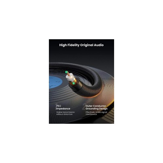 UGREEN RCA Coaxial Cable Copper Case Braid - AV155 - 70684
