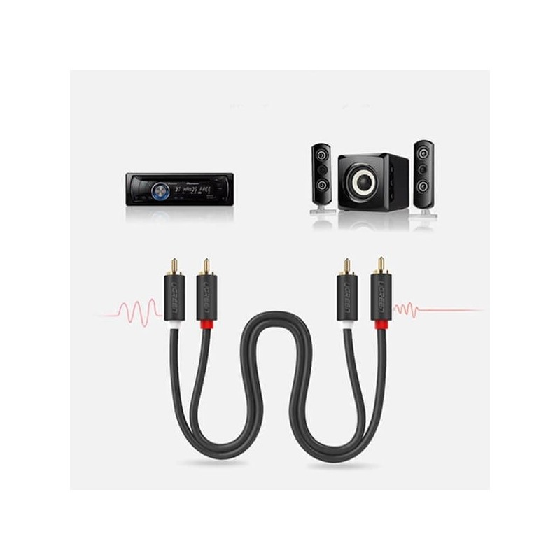 UGREEN 2RCA Male to 2RCA Male Cable - AV104 - 30747