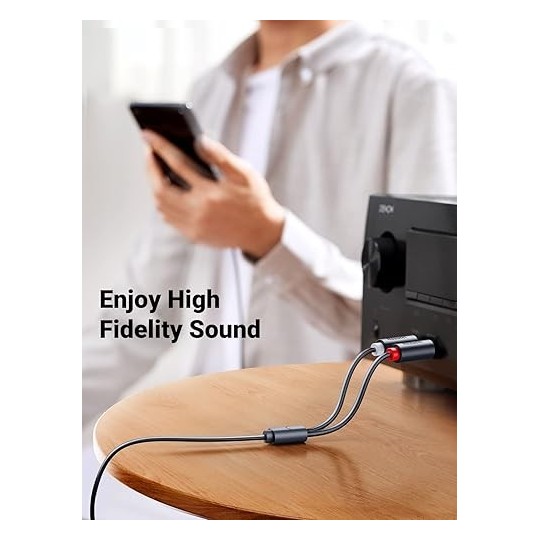 UGREEN 3.5mm Female to 2RCA Male Audio Cable - AV102 - 10588