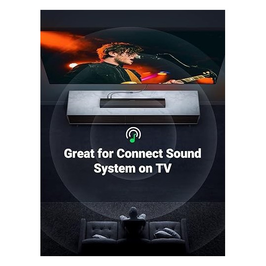 UGREEN 3.5mm Female to 2RCA Male Audio Cable - AV102 - 10588