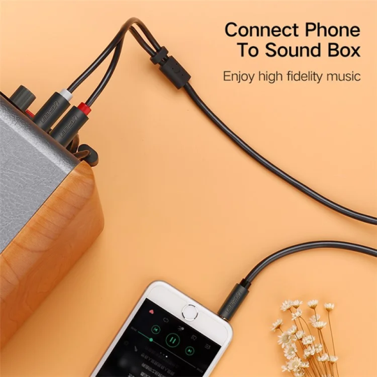 UGREEN 3.5mm Male to 2RCA Male Audio Cable - AV102 - 10772