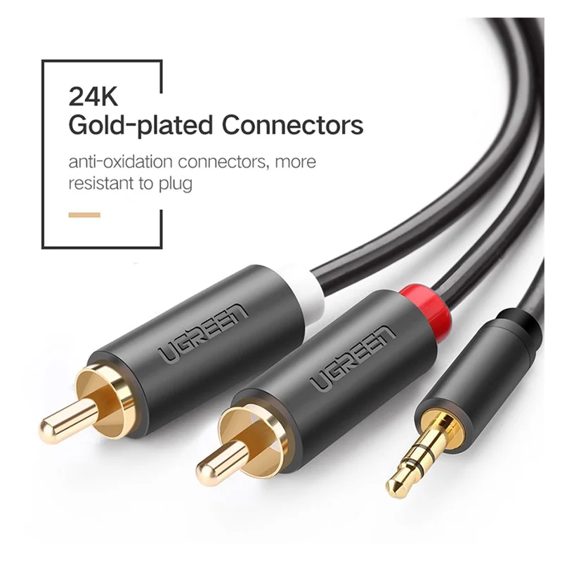 UGREEN 3.5mm Male to 2RCA Male Audio Cable - AV102 - 10772