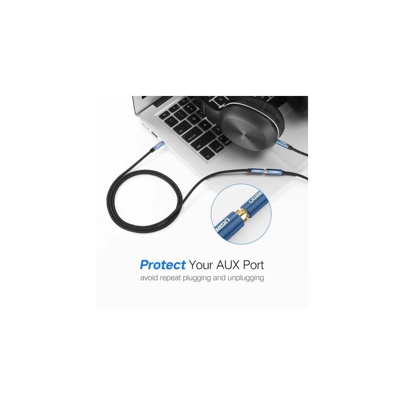 UGREEN 3.5mm Male to 3.5mm Female Extension Braid - AV118 - 40673