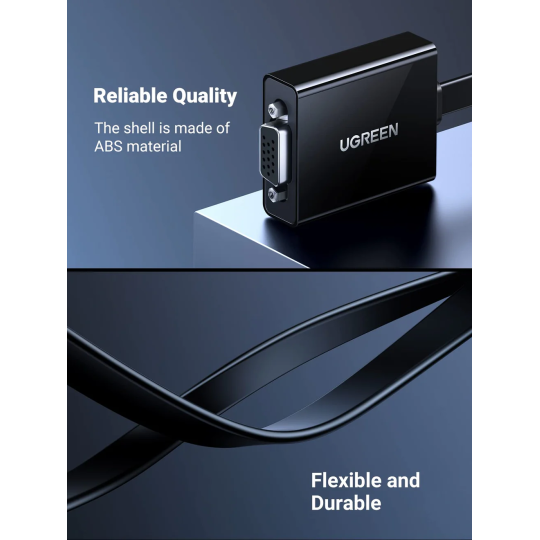 UGREEN HDMI to VGA Converter 25cm (Black) - MM103 - 40248