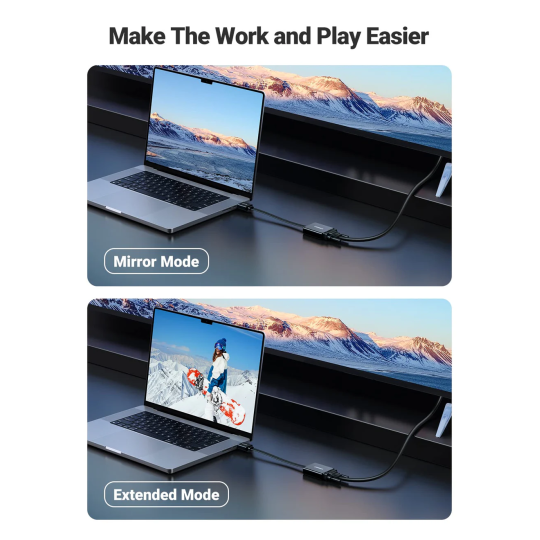 UGREEN HDMI to VGA Converter 25cm (Black) - MM103 - 40248