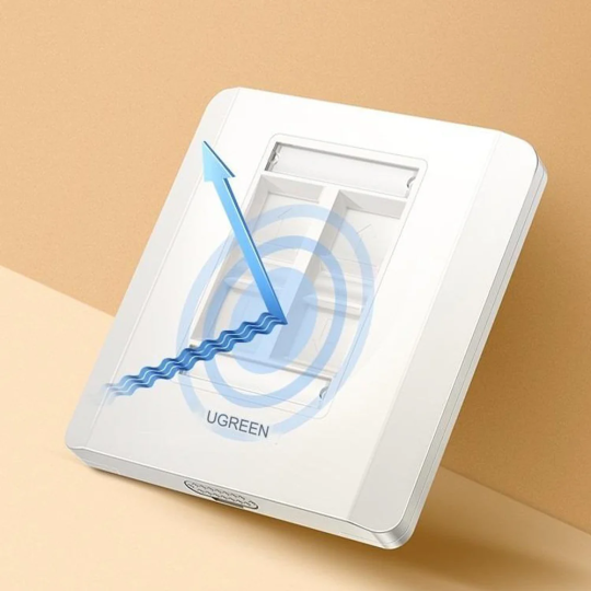 UGREEN Quadruple-Port Wall Plate 1 pc - NW144 - 80443