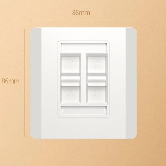 UGREEN Quadruple-Port Wall Plate 1 pc - NW144 - 80443